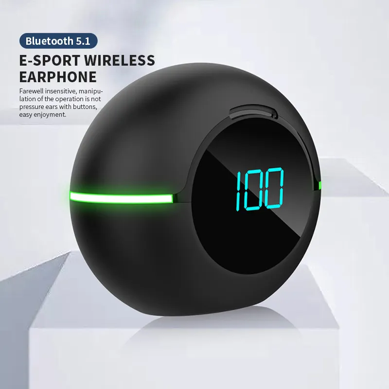 Y80 Wireless Headset Led Sports Noise Cancelling Headphones Touch Control Phone Accessories Usb Wireless Earpiece