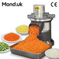 Mond.uk Commerciële Elektrische Groentehakker 3-in-1 Voedselverwerker 9cm Grote Invoeropening 200W Koperen DC Motor RVS Machine