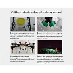 Drones de protection des cultures agricoles alimentés par batterie UAV Pulvérisateurs Autres machines agricoles pour l'industrie manufacturière végétale - Product Image 4