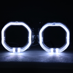Cubiertas para Faros Delanteros de Automóviles al por Mayor, Cubiertas Angel Eyes, Cubiertas para Lentes de Proyector Bi-LED para Reequipamiento de Faros Delanteros de Automóviles - Product Image 1