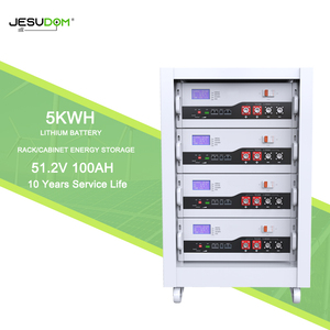 <span class=keywords><strong>Jesudom</strong></span> 51.2V onduleur batterie au lithium-ion 100AH énergie solaire batterie de stockage d'énergie domestique Cycle de profondeur rechargeable - Product Image 1