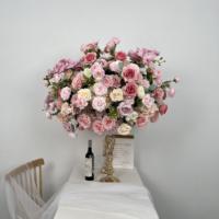 Centres de table floraux artificiels en soie, arrangements floraux de mariage, boule de fleurs pour la demande en mariage et la décoration