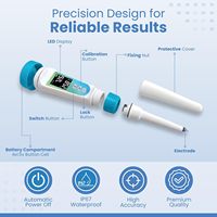 pH-mètre numérique portable 2026 à prix d'usine, testeur de pH (0-14) et de température pour aliments, pâte, pain, fromage, sushi, viande, fruits, cosmétiques