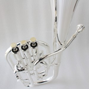Tenor profesional de primera clase y <span class=keywords><strong>trompeta</strong></span> alta, cuerno Eb plateado económico a la venta - Product Image 5