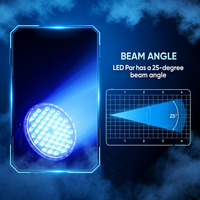 Lámpara de Luz Suave RGBW de 60 LED con Control Remoto, DMX512/Activación por Sonido para Iluminación de Escenarios, Bares, KTV y Espectáculos