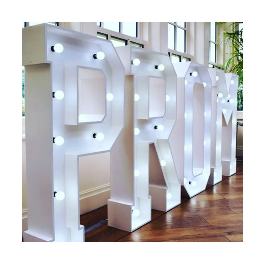 Fabrik direkt Großhandel Led Festzelt Buchstaben leuchten Festzelt Buchstaben Led Zeichen Licht Brief Hintergrund für Hochzeits feier