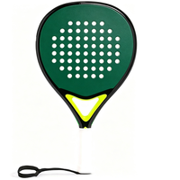 Housse de protection pour raquette de paddle-tennis, 2 bracelets, 1 grip, ensemble de raquettes de pickleball, fibre de carbone, noyau de 16 mm pour un contrôle et une rotation optimisés