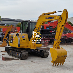 Miniexcavadora Komatsu PC58 Usada, Original de Japón, de Segunda Mano, PC58 60 70 78, Excavadora Pequeña con Bulldozer, Lista para Envío a Todo el Mundo - Product Image 2