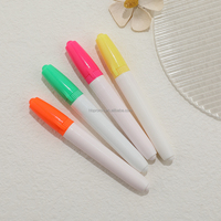 Stylo Marqueur Surligneur Personnalisé avec Logo, Couleurs Pastel Fluorescentes, Papeterie Mignonne pour Enfants, Cadeau Scolaire, Vente Chaude Populaire