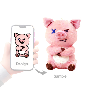 Tùy Chỉnh Đồ Chơi Sang Trọng Thú Nhồi Bông Đồ Chơi Odm Bé Trẻ Em Màu Hồng Mềm Mại Hạnh Phúc Con Heo Đất Kawaii Đồ Chơi Đồ Chơi Trẻ Em PP Bông Siêu Mềm - Product Image 4