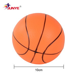 JUNYE Ballon de basket <span class=keywords><strong>gonflable</strong></span> souple en PVC personnalisé avec logo imprimé en couleur, 8 cm, pour enfants et tout-petits, utilisation en extérieur, sur la plage, à la piscine ou en intérieur - Product Image 3