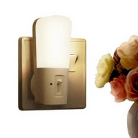 Lampe de nuit à capteur crépusculaire à LED blanc chaud LOHAS, à brancher, à intensité variable, avec matériau ABS et design moderne pour chambre à coucher