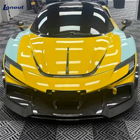 Kit carrosserie de pare-chocs avant en fibre de carbone sèche de haute qualité 3K pour Ferrari SF90, style M modifié, kit léger de conception récente