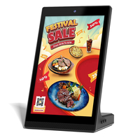 Android 13 OS Terminal de commande de point de vente en forme de L 10.1 Tablette de bureau de 15.6 pouces pour équipement publicitaire de restaurant/banque