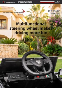 Nouveau modèle populaire de véhicule électrique pour enfants, best-seller, avec 2 moteurs et fonction musicale - voiture légère avec certification CE EN71 - Product Image 3