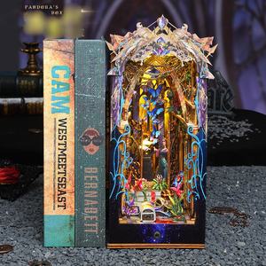 <span class=keywords><strong>Pandora</strong></span> Box 3D, jouets de puzzle en bois, maison miniature DIY, kit de décoration de bibliothèque, mini coin lecture magique - Product Image 2