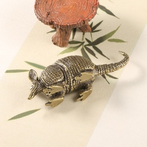 Античная игра, старая Бронзовая статуя опоссума, латунные украшения для животных, оптовая продажа - Product Image 5