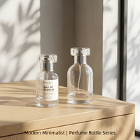 Flacons de parfum en verre de 30 ml avec vaporisateur diffuseur, rechargeables, bouchon à vis en aluminium, pour huiles essentielles et parfums – En stock