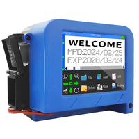 Mini máquina de codificación de inyección de tinta de chorro de mano portátil con pantalla de 2,8 pulgadas, impresora de inyección de tinta para botellas de vidrio de plástico, cartón