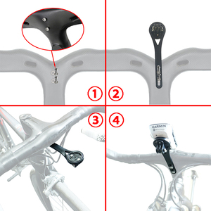 Teyssor Route Vélo Out Front Combo Ordinateur de Montage pour Garmin Edge 130 520 530 830 1030,Gopro <span class=keywords><strong>Action</strong></span> Sports Caméra et Lumières De Vélo - Product Image 5