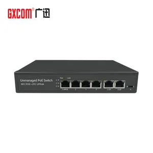 Fast Ethernet network switch 4 6 Port 100Mbps RJ45 48v PoE Switch with 4 POE+ for hikvision cctv camera