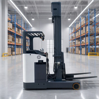 1500kg 2000kg Elektrikli Sürücülü Forklift 8m 11m Kaldırma Yüksekliği Yan Kaydırıcı ile Dar Koridor Depolama Forklifti