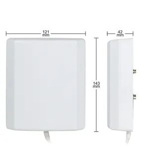 A antena alta da longa distância do wifi 50KM do ganho Waterproof a antena direcional exterior do painel do wifi 2.4Ghz