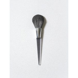 Brosse à poudre à poignée claire brosse à cheveux synthétique végétalien unique pour surligneur correcteur sourcil baume à lèvres maquillage des yeux manche en bois - Product Image 1