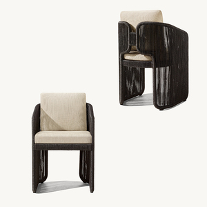 Ensemble de chaises et table de salle à manger en rotin pour l'extérieur, meubles de jardin carrés avec mobilier d'extérieur pour villa - Product Image 6