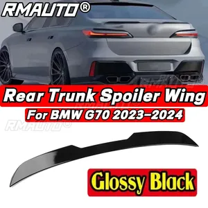 สปอยเลอร์หลังรถยนต์ BMW G70 ชุดแต่งสีดำเงา ปีกสปอยเลอร์หลังสำหรับ BMW ซีรีส์ 7 G70 ปี 2023 2024 อะไหล่ตกแต่ง - Product Image 1