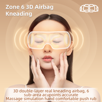 Masseur oculaire sans fil, idéal pour les voyages, compresse chaude, massage par pression d'air, soulagement de la fatigue oculaire, aide au sommeil, cadeau pour hommes et femmes