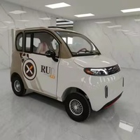 Certificado EEC, Mini Vehículo Eléctrico de 1000W, Velocidad Máxima 45-60km/h, Autonomía 100-400km, Azul, 2 Filas, 4 Ruedas, Vehículo de Nueva Energía para Adultos Mayores, Mini Coches