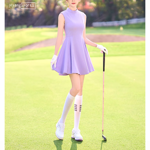 Cremallera cuello trasero rendimiento Golf ropa fabricantes tenis niñas activo vestido personalizado mujer Activewear - Product Image 6