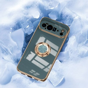For Google <strong>Pixel</strong> 10 Pro XL Ring Phone Cases Magnetic Car Mount <strong>Foldable</strong> Stand Finger Grip Shockproof Phone Cases - Product Image 5