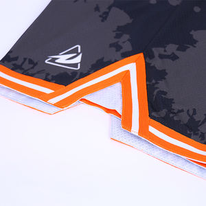 Pantalones cortos de baloncesto Bordados florales vintage retro para hombre personalizados al por mayor pantalones cortos deportivos de baloncesto blancos de malla gruesa para niños para hombre - Product Image 6