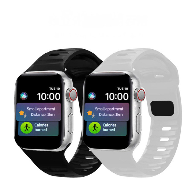Silicone Quick Replacement Bracelet Newest Strap for Apple Watch Series for I Watch 38mm 42mm 45mm 49mm Watch Band