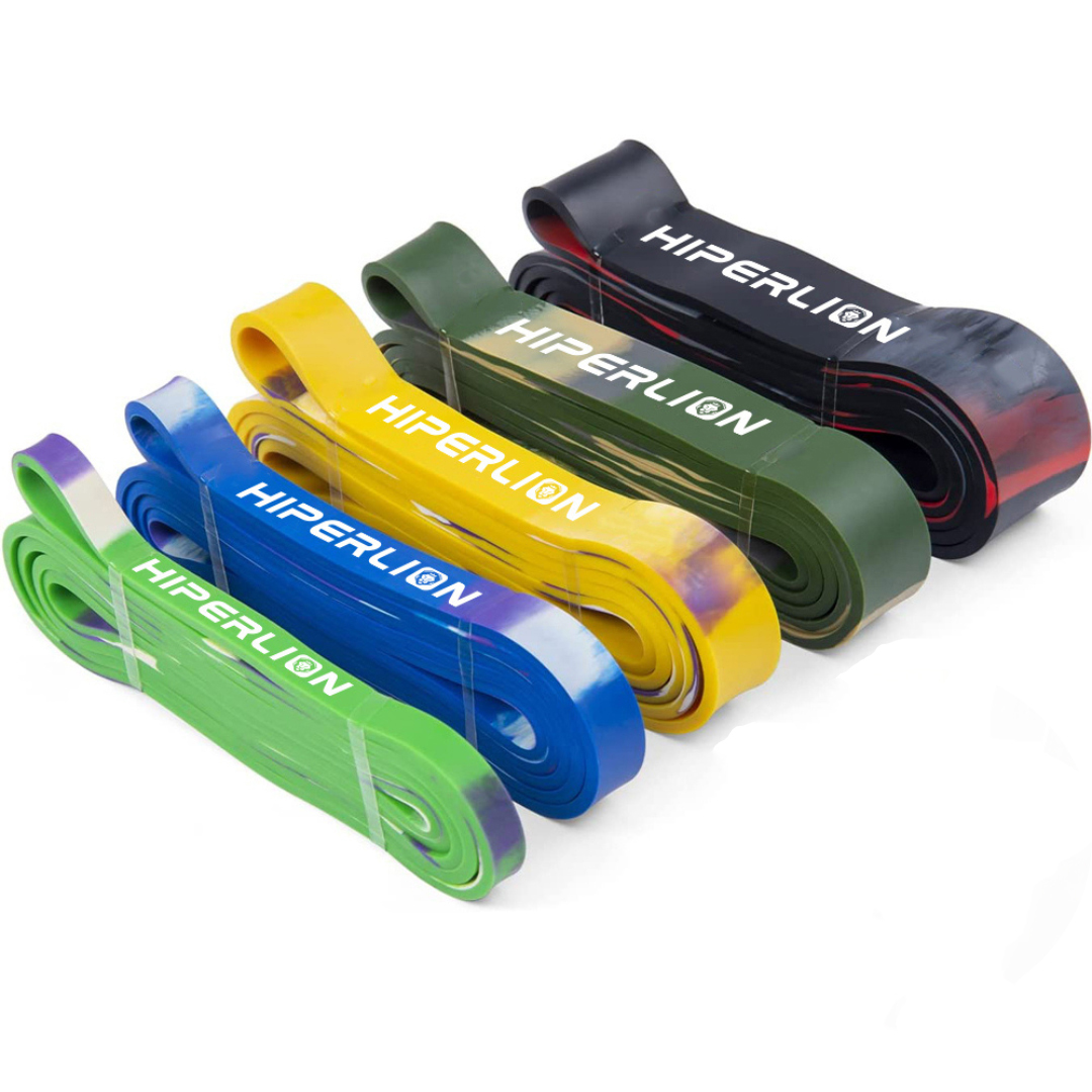 Резиновые Camo эластичный бинт для фитнеса на шнуровке Heavy Duty упражнения помочь мощность с изготовленным на заказ логосом эластичных лент на подтягивающий Комплект тренировки подтянуть группы