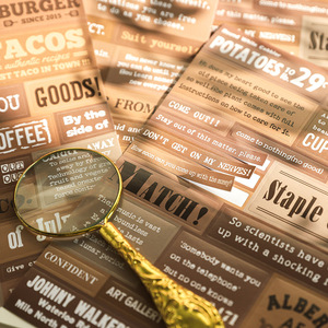 8 feuilles par paquet d'autocollants vintage découpés à l'emporte-pièce Murphys Daily Series 6 sélections de matériel anglais sur le thème de l'amorçage - Product Image 2