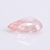 Diamantes de pera Rosa 3,03 quilates corte de pera Rosa VS1 laboratorio crecido forma de diamante en bruto certificación IGI personalizada Fabricación de joyas de diamantes