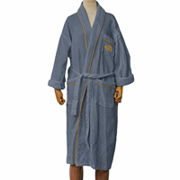 Peignoir de bain 100% coton confortable pour hôtel 5 étoiles et spa, col kimono, ceinturé, lavable en machine, pour femme