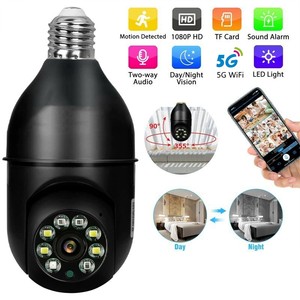2.4G 5G 3MP Smart Home Security VR CCTV Mini <strong>Camera</strong> 360 Degree Panoramic Wifi Lamp Night Vision Light Bulb IR Wireless Features - Product Image 3