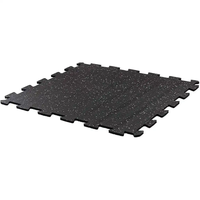 Tapis de sol professionnel en caoutchouc imbriqué à haute densité facile à installer rouleau absorbant les chocs pour la zone de sport