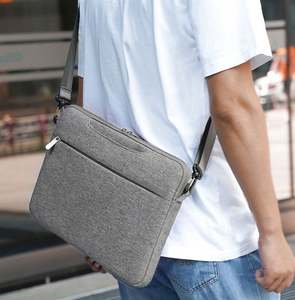 Bolso de Mano para Portátil de Negocios de 15.6 Pulgadas, Impermeable, de Poliéster, Cuero, Espuma y Forro de Terciopelo, con Correa para el Hombro, para Portátiles de 15 Pulgadas - Product Image 6