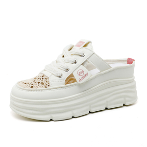 รองเท้าแตะผู้หญิงไซส์ใหญ่ ระบายอากาศได้ดี ผ้าตาข่ายแบบผูกเชือก สไตล์สปอร์ต LYKU พื้น PU จากเจ้อเจียง ประเทศจีน แฟชั่นทันสมัย กันลื่น EVERGREEN - Product Image 1