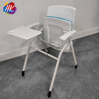 Chaise de réunion de formation de bureau empilable et pliable en maille moderne chaise de conférence empilable recouverte de tissu