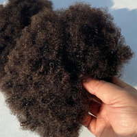 Extensions de Cheveux Humains Bruts Vierge Afro Crépus Bouclés, Tissages Afro Bouclés 4b 4c, Bundles Brésiliens à Double Trame