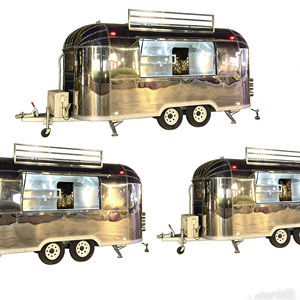 Remolque de Comida Rápida de Renombre Mundial, Multifuncional, de Acero Inoxidable y Aluminio, para Venta de Aperitivos, Hot Dogs, Dulces, Papas Fritas - Product Image 1