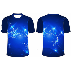 เสื้อยืดพิมพ์ลายแบบซับลิเมชั่นสั่งทำพิเศษสำหรับผู้ชายไซส์ใหญ่ แขนสั้น ผ้าสแปนเด็กซ์/โพลีเอสเตอร์ ระบายอากาศได้ดี - Product Image 1