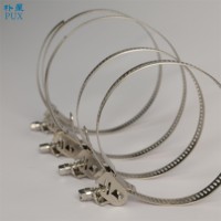 Collier de serrage rapide en acier inoxydable 201 304 pour câbles, tuyaux et échelles métalliques