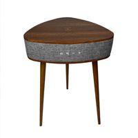 Table Basse Audio Intelligente à Chargement Sans Fil Bluetooth, Système Audio en Bois Massif, Table de Salon avec Haut-parleur Intégré - Prix Usine